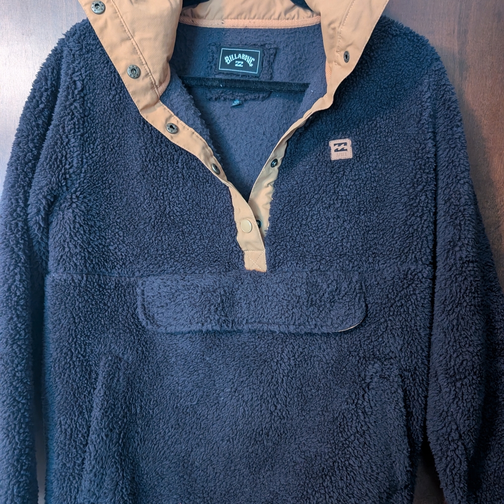 Billabong Navy Blue Fleece Pullover